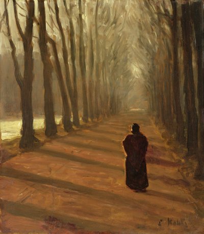 Avenue at Kuechengraben in the Karlsaue Park, Kassel by Louis Kolitz